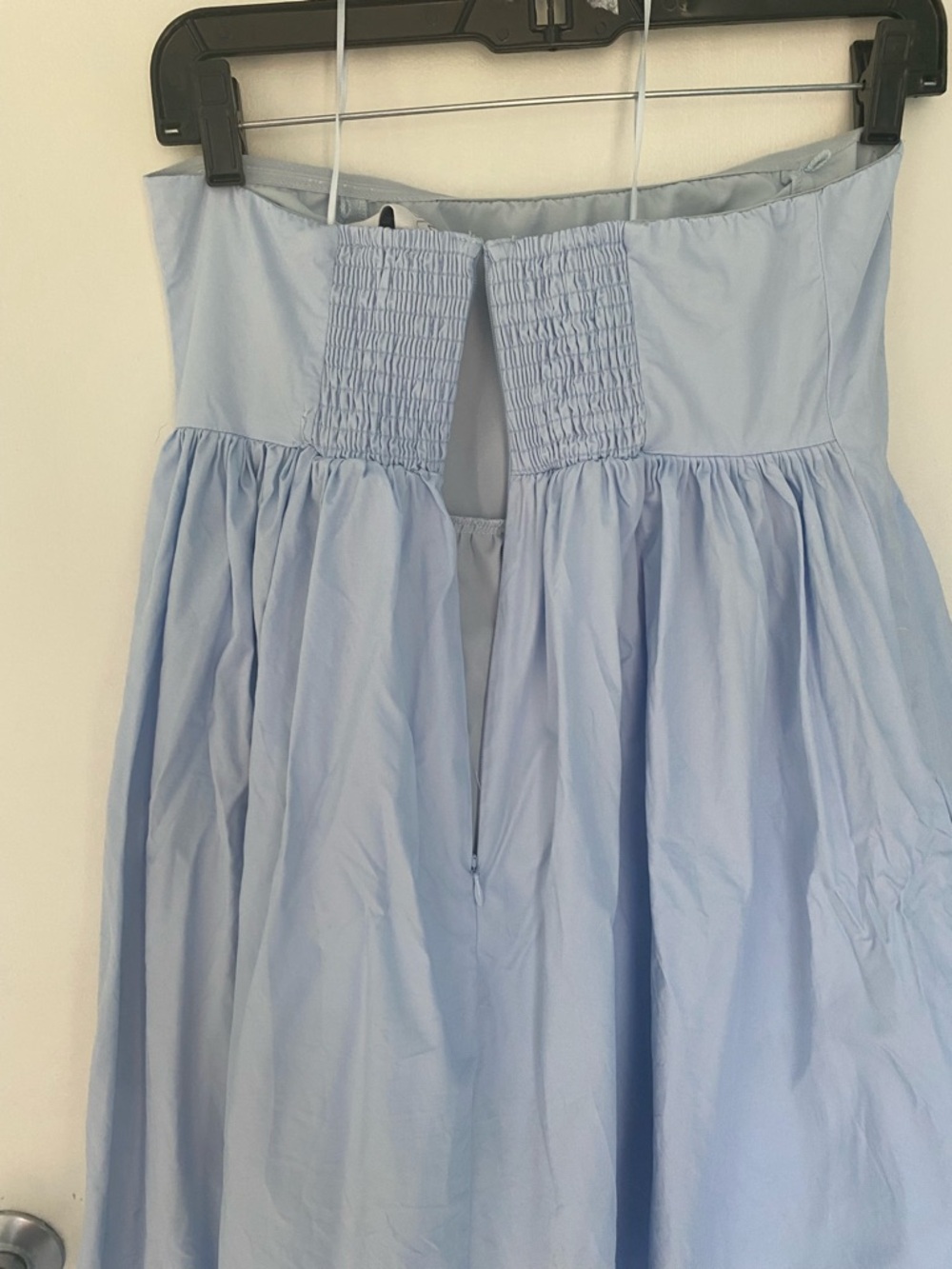 Anthropologie Mare Mare Strapless Cutout Hearts A-Line Midi Dress Size Small - Picture 10 of 14